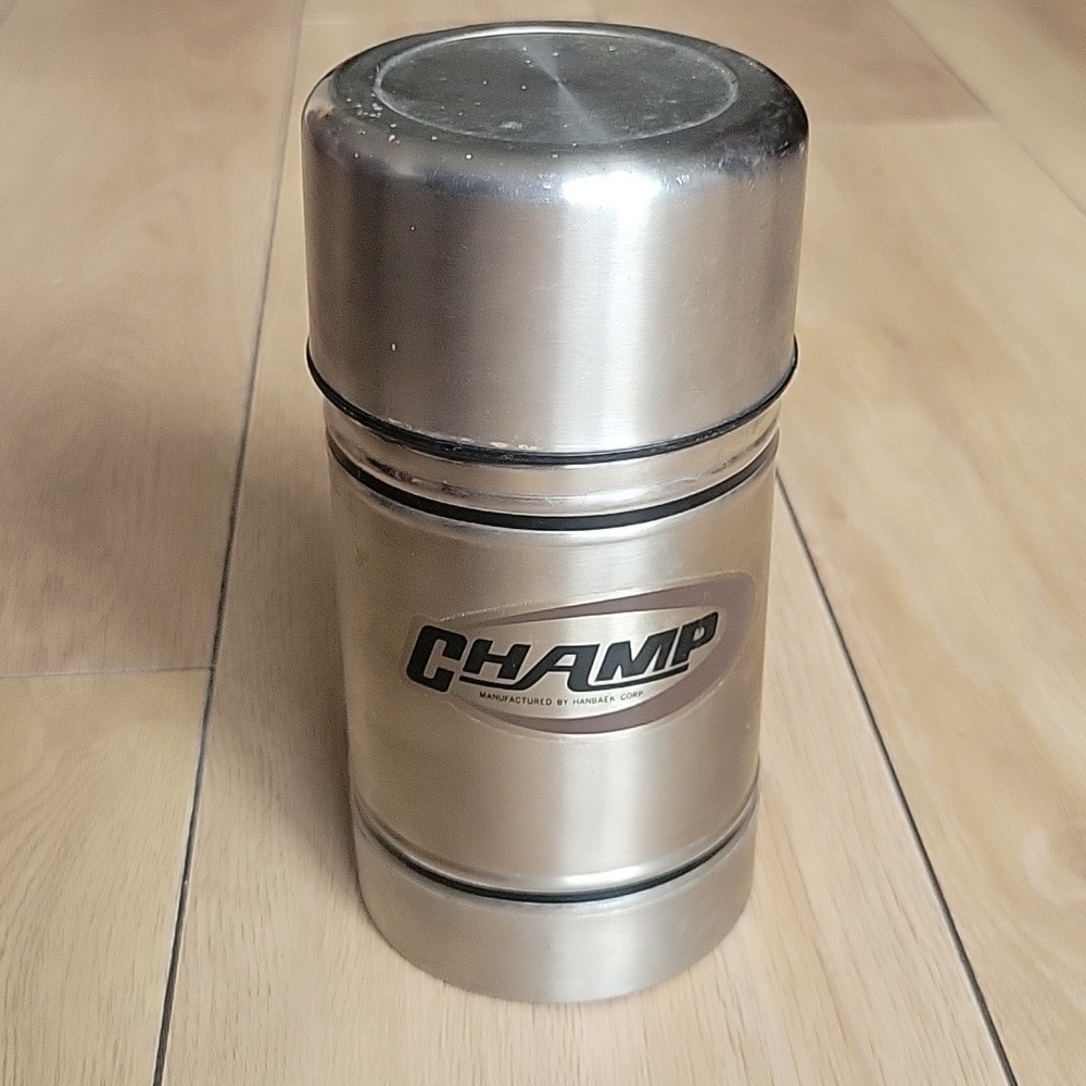 Champ Old Stock Hot Cold  0.5 L Thermos Vacuum Bottle Stainless Steel